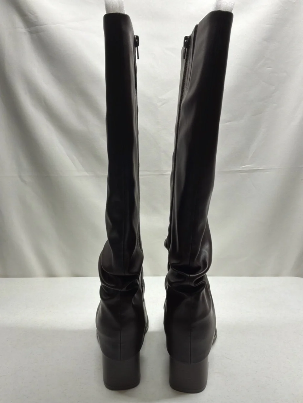 Baretraps Dia Women's Tall Brown Slouch Block Heel Boots Size 9M